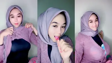 Host Hijab Lupa Matikan Kamera Live Mantap